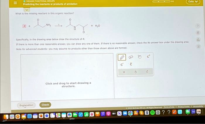 ORGANIC FUNCTIONAL GROUPS Predicting the reactants or products of ...