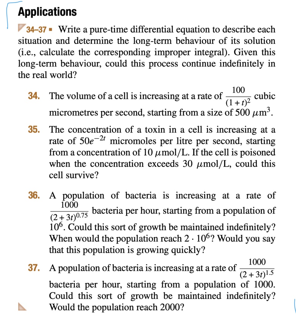 SOLVED Texts Applications 3437 Write a puretime differential
