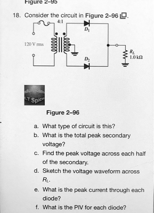 SOLVED: Figure 2-95 18. Consider The Circuit In Figure 2-96. A. What ...