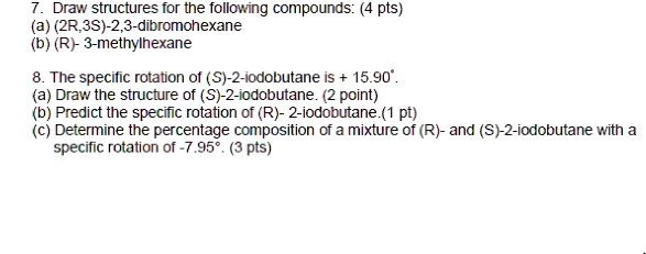 Solved Draw Structures For The Following Compounds 4 Pts 2r3s 2