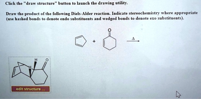 Solved Click The Draw Structure Button T0 Launch The Drawing Utility Draw The Product Of The 7298