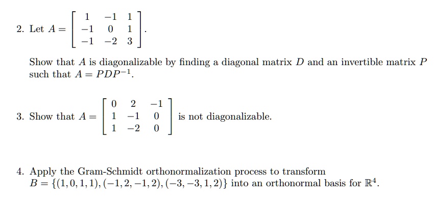 Solved Let A âˆš2 Show That A Is Diagonalizable By Finding A