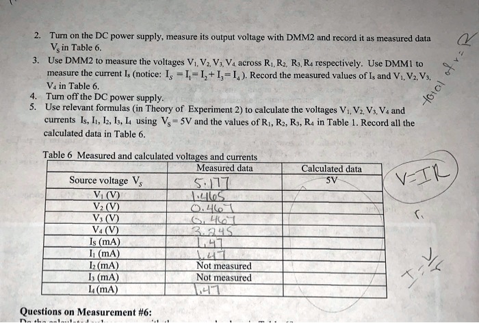 SOLVED:Turn on the DC power supply, measure its output voltage - with ...