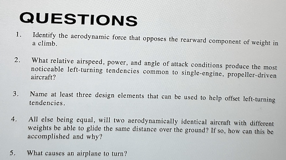 SOLVED: QUESTIONS 1. Identify the aerodynamic force that opposes the ...