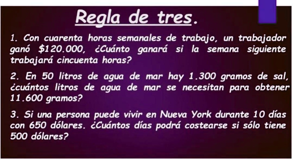 SOLVED: me pueden ayudar con esta tarea con prosedimiento Regla detres