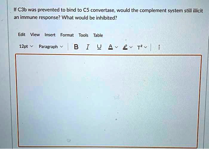 If C3b was prevented to bind to C5 convertase, would the complement system still illicit an immune response? What would be inhibited?