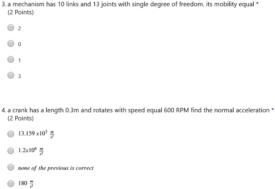 SOLVED A mechanism has 10 links and 13 joints with a single degree of