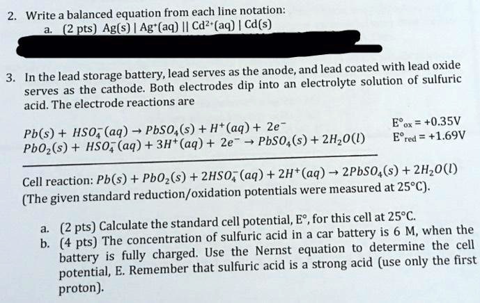 lead acid battery cell notation