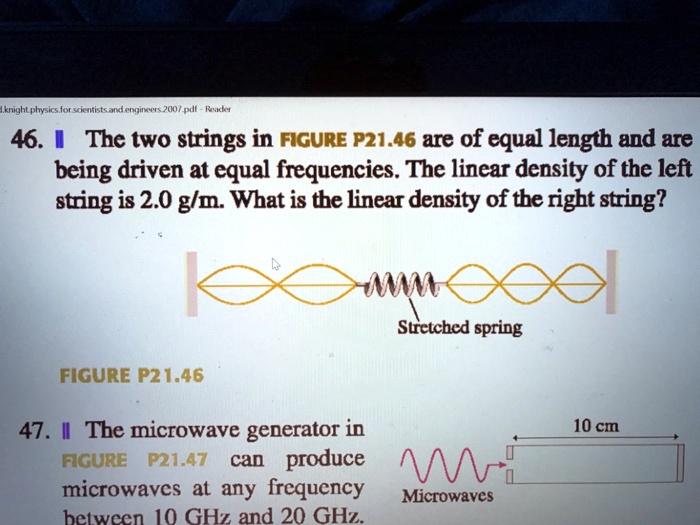 SOLVED: Lkninnbplsics lol stst JhIciit77y* /UUl 46. The two strings in ...
