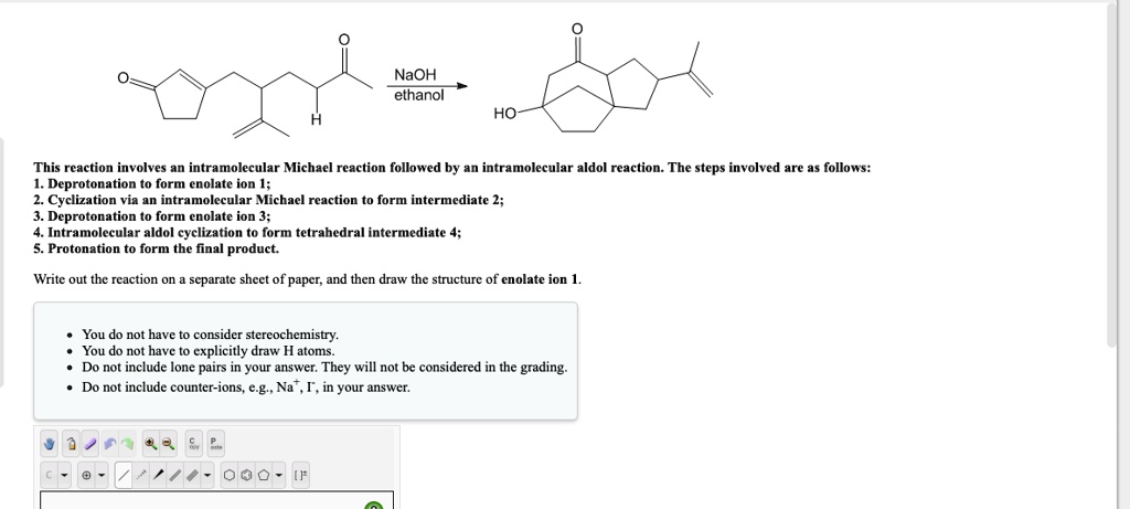 SOLVED: NaOH ethanol HO This reaction involves an intramolecular ...