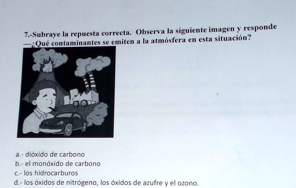 SOLVED: 7.-Subraye La Repuesta Correcta. Observa La Siguiente Imagen Y ...