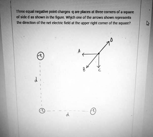 three-equal-negative-point-charges-q-are-placed-at-three-corners-of-a