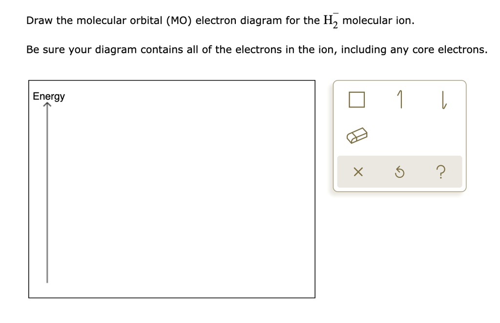 SOLVED:Draw the molecular orbital (MO) electron diagram for the Hz ...