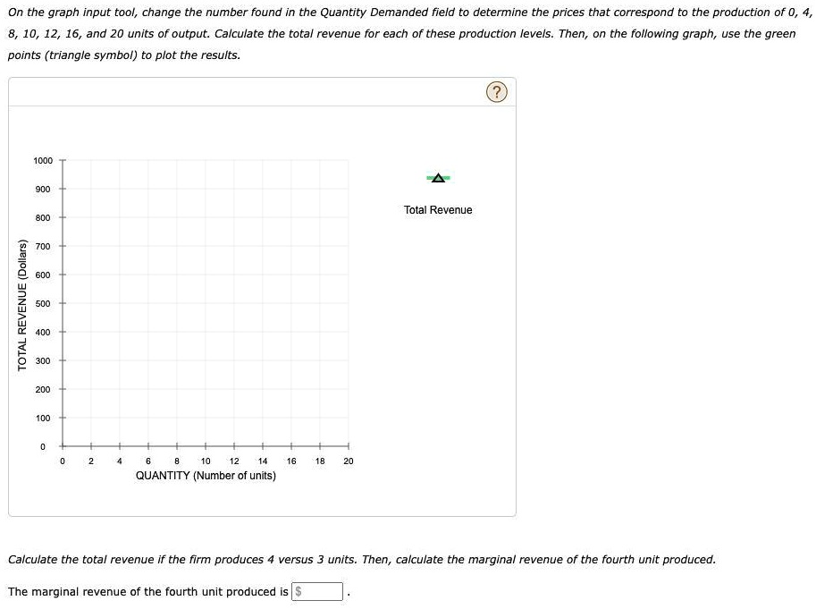 on the graph input tool change the number found in the quantity ...