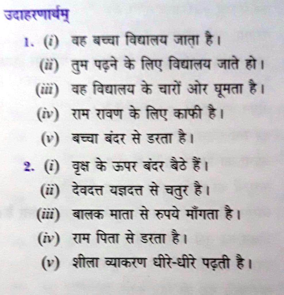 write five sentences about your friend in sanskrit