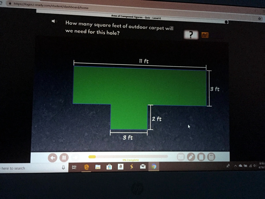 SOLVED'How many square feet of outdoor carpet will we need for this