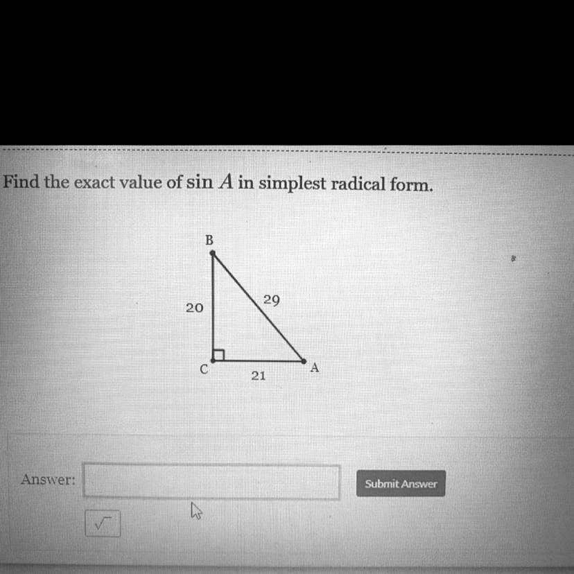 solved-find-the-exact-value-of-sin-a-in-simplest-radical-form-find