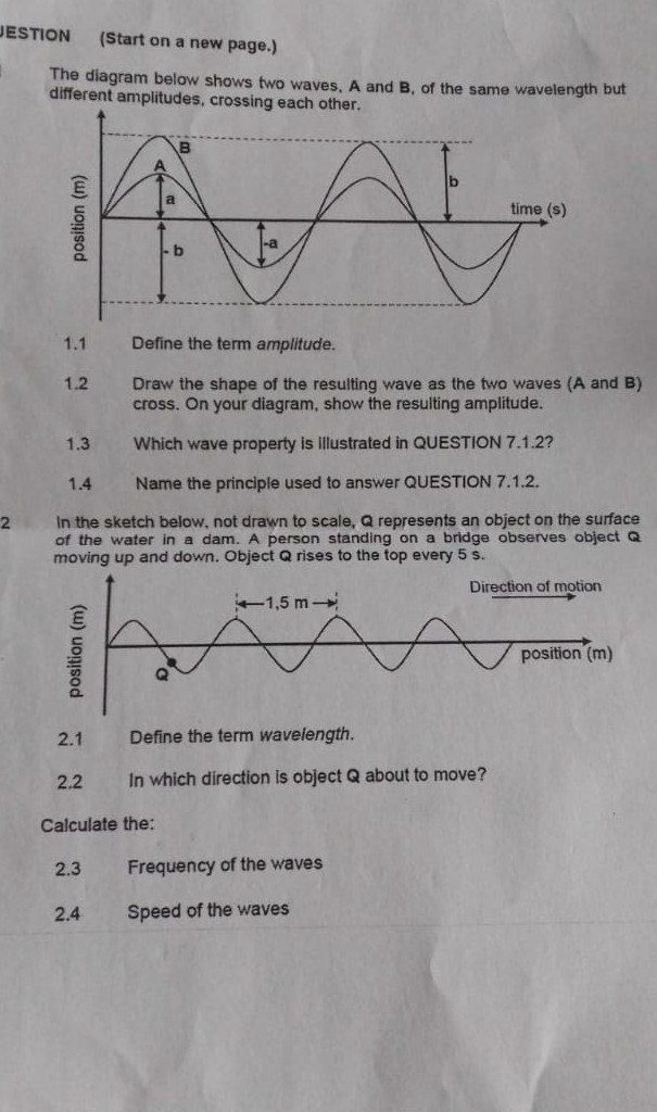 [GET ANSWER] JESTION (Start on a new page.) The diagram below shows two ...