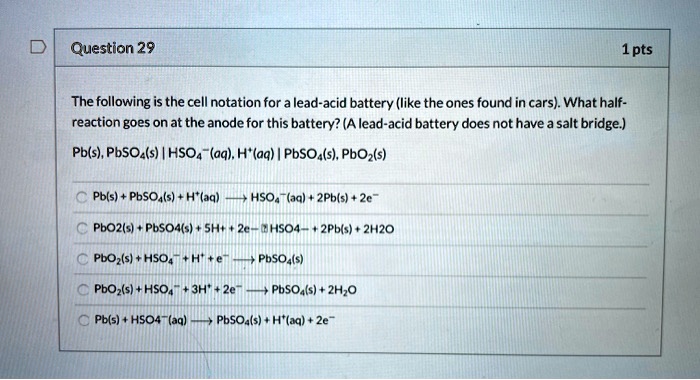 lead acid battery cell notation