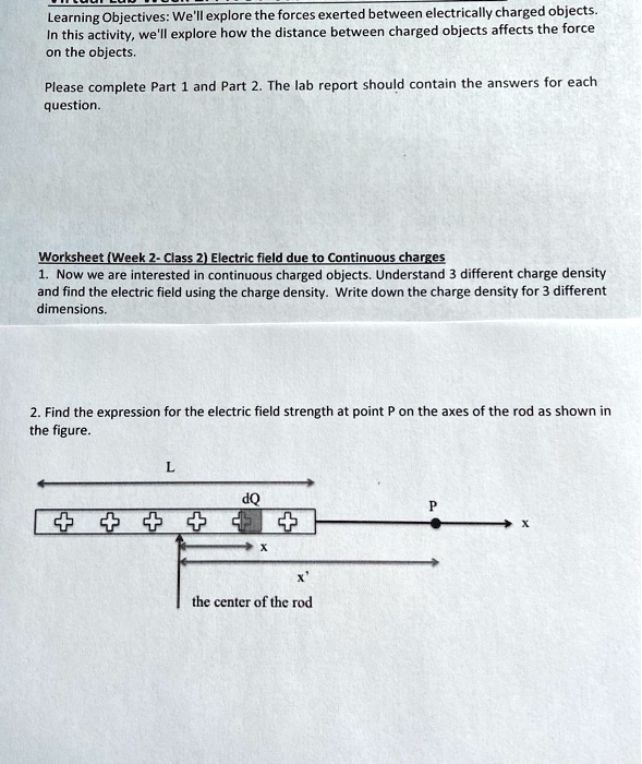 learning objectives we explore the forces exerted between electrically charged objects this activity we explore how the distance between charged objects ffects the force on the objects pleas 91482
