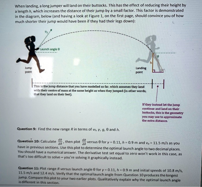 SOLVED When landing; long jumper will land on their buttocks. This has