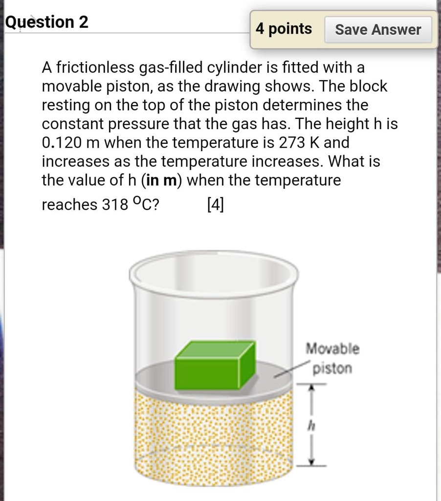 SOLVED Question 2 points Save Answer 4 frictionless gasfilled