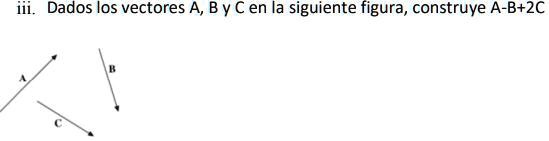 SOLVED: Dados Los Vectores A, B Y C En La Siguiente Figura, Construye A ...