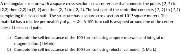 Rectangular Structure Not Center SOLVED: A rectangular structure with a square cross-section has a ...