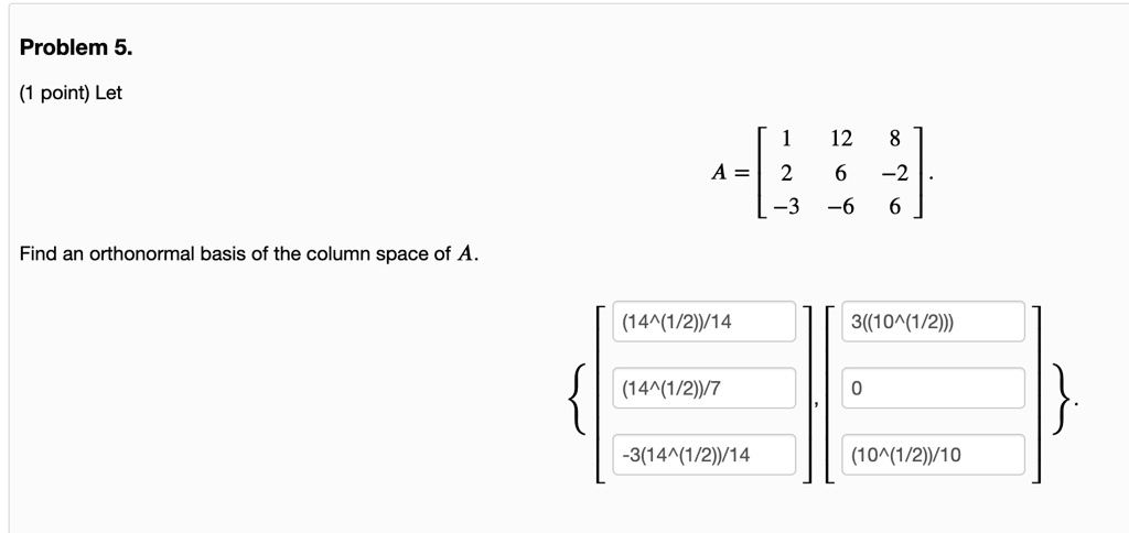 SOLVED Problem 5. 1 point Let 1 12 6 6 8 2 2 6 Find an