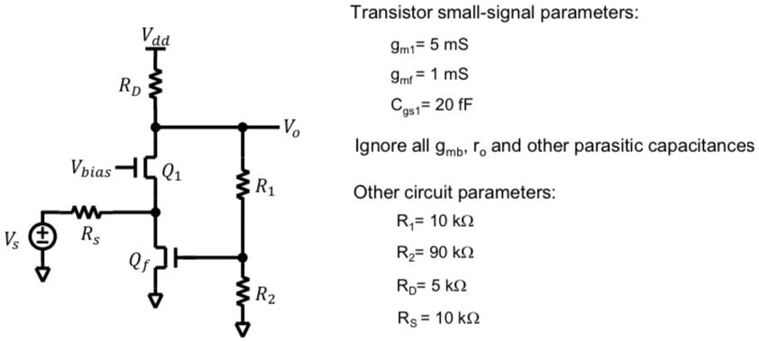 Solved: A. Verify This Is A Negative Feedback Amplifier. B. What Is The 