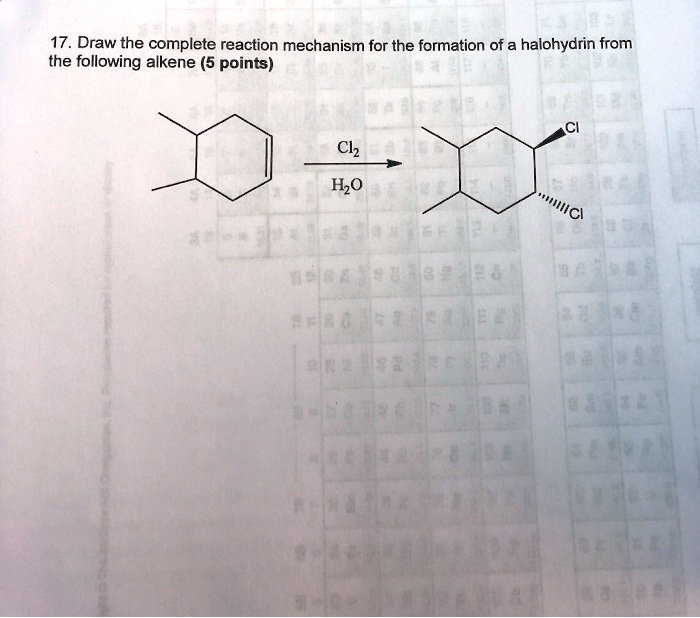 SOLVED: 17 Draw the complete reaction mechanism for the formation of a ...