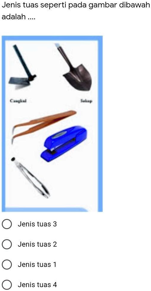 SOLVED: Jenis tuas seperti pada gambar dibawah adalah. Jenis tuas