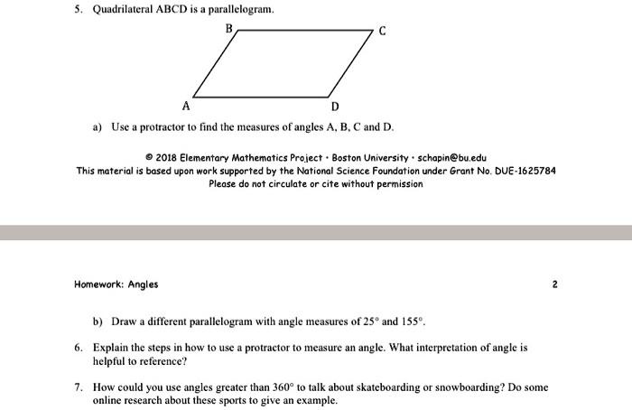 SOLVED: Quadrilateral ABCD is # parallelogram Use prolracior find the ...