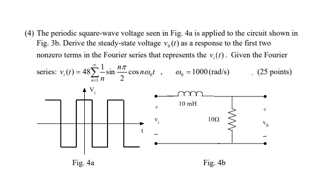 The periodic square-wave voltage seen in Fig. 4a is applied to the ...