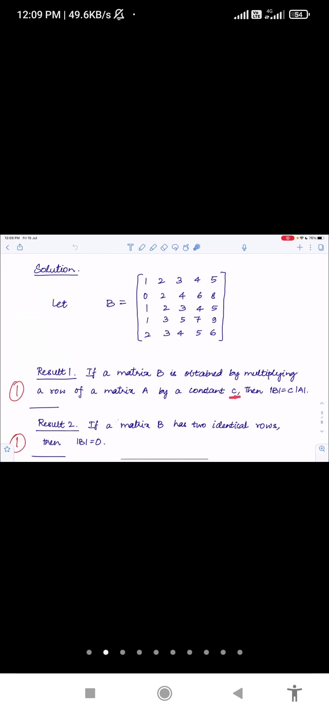 SOLVED: Solution. Let B=[ 1 2 3 4 5 0 2 4 6 8 1 2 3 4 5 1 3 5 7 9