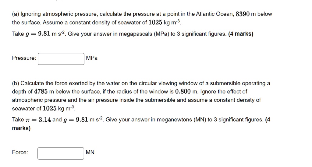 SOLVED a Ignoring Atmospheric Pressure Calculate The Pressure At A solved-a-study-was-carried-out-to-determine-if-curing-temperature