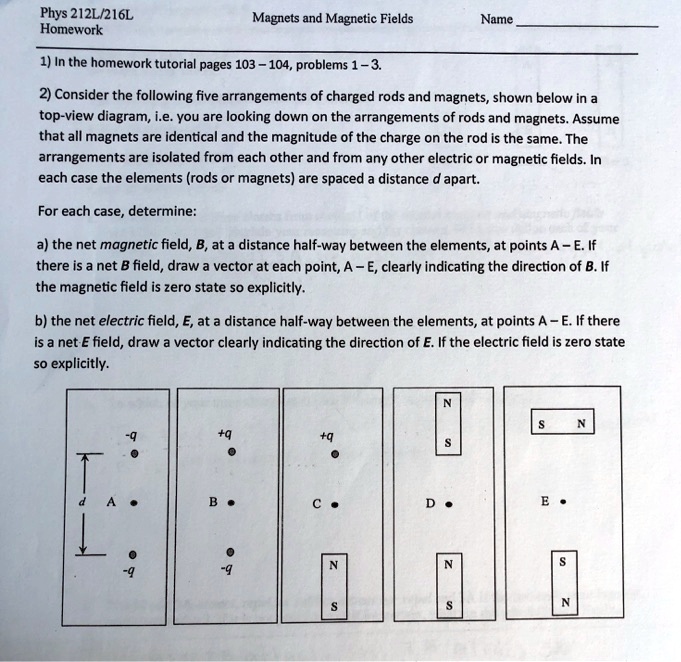 Magnetic interactions tutorial homework 02 image