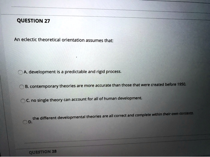 Stage theories of development assume clearance that