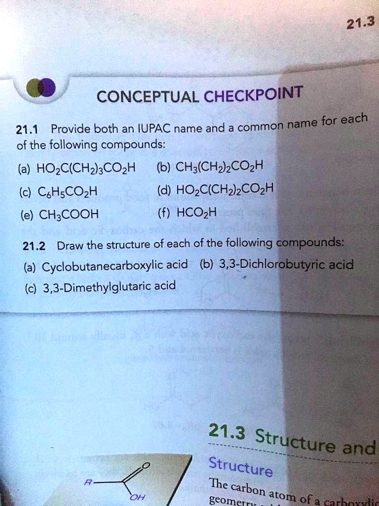 SOLVED CONCEPTUAL CHECKPOINT Provide Both An IUPAC Name And A Common 