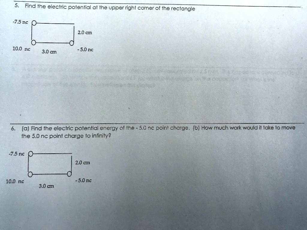 SOLVED Find the electric potential at the upper right corner of the