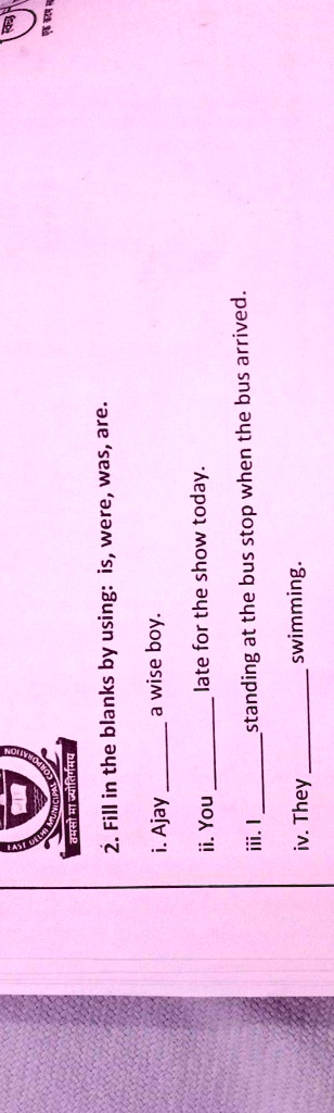 fill in the blanks by using is waswereare 71273
