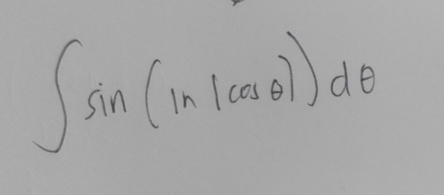 ∫sin (ln |cosθ|) d θ