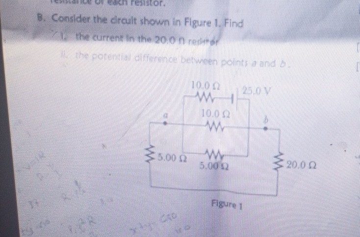 8?Conslder the dircult shown in Figure 1?Find the potentu ...
