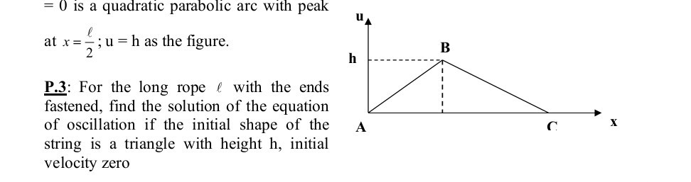 [GET ANSWER] =0 is a quadratic parabolic arc with peak at x=(ℓ)/(2) ; u ...