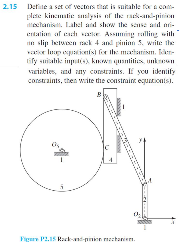 SOLVED 2.15 Define a set of vectors that is suitable for a complete