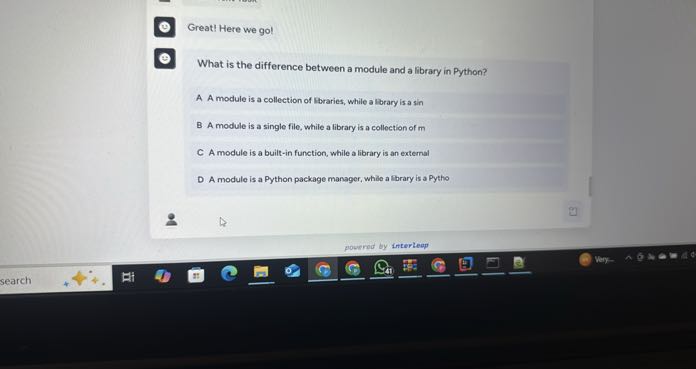 Great! Here we gol What is the difference between a module and a ...