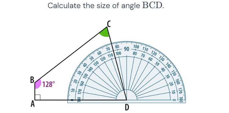 Calculate the size of angle BCD.