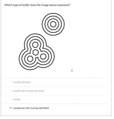 Which type of buffer does the image below represent? varable distance ...
