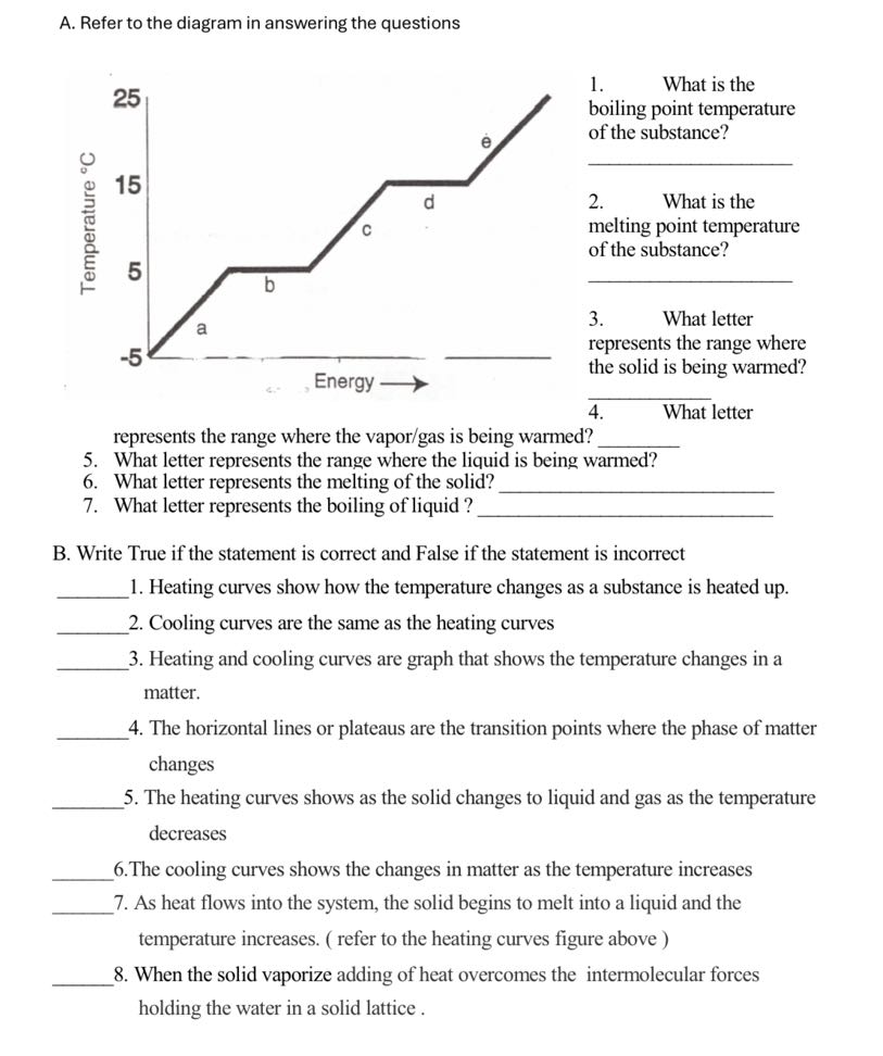A. Refer to the diagram in answering the questions 1. What is the ...