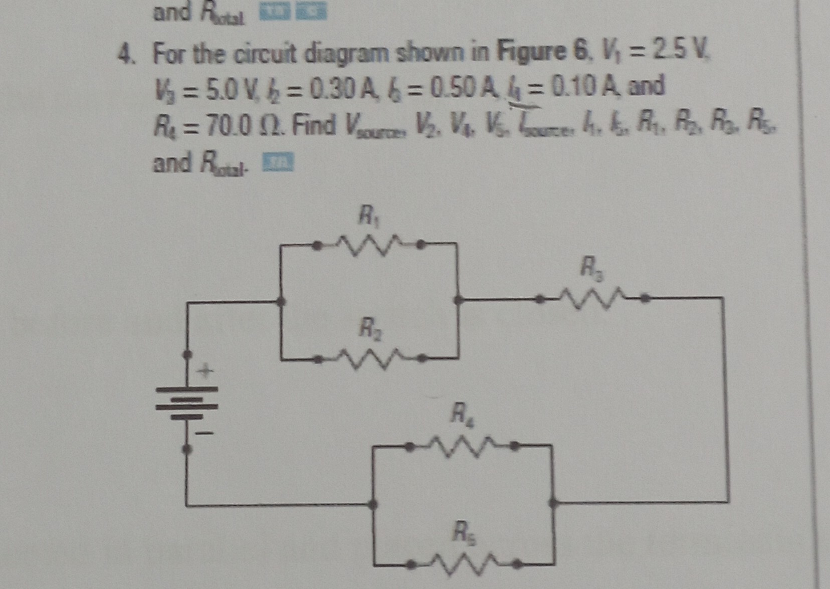 4 for the circuit diagram shown in figure 6 v125 mathrmv v250 mathrmv ...